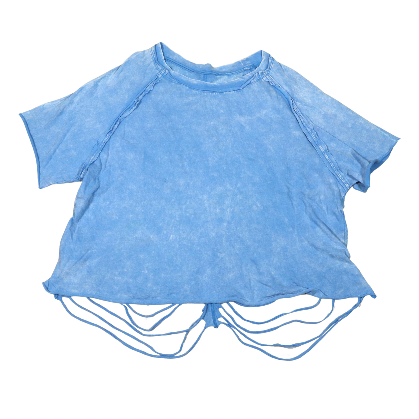スパインカット アシッドウォッシュ クラッシュTシャツ(ユニセックス)